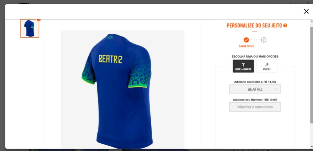 Camisa da Seleção Brasileira 2022