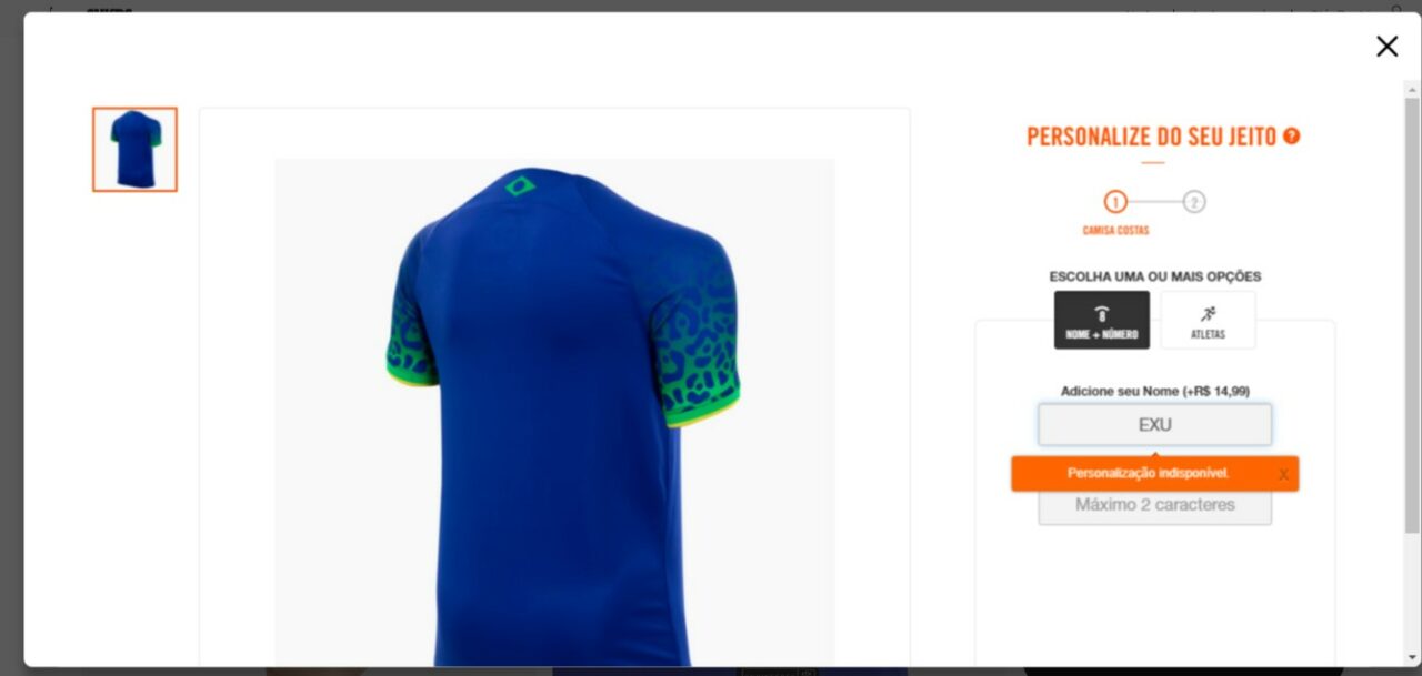 Camisa da Seleção Brasileira 2022