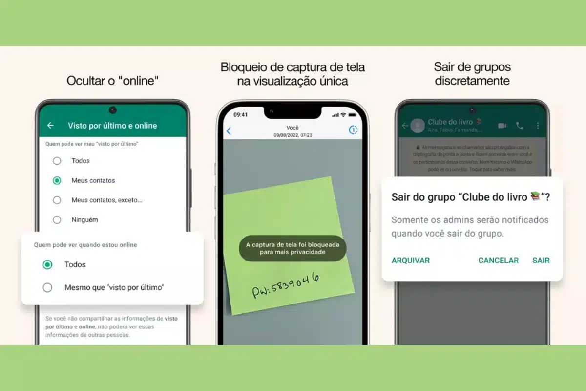 Como esconder o online do Whatsapp