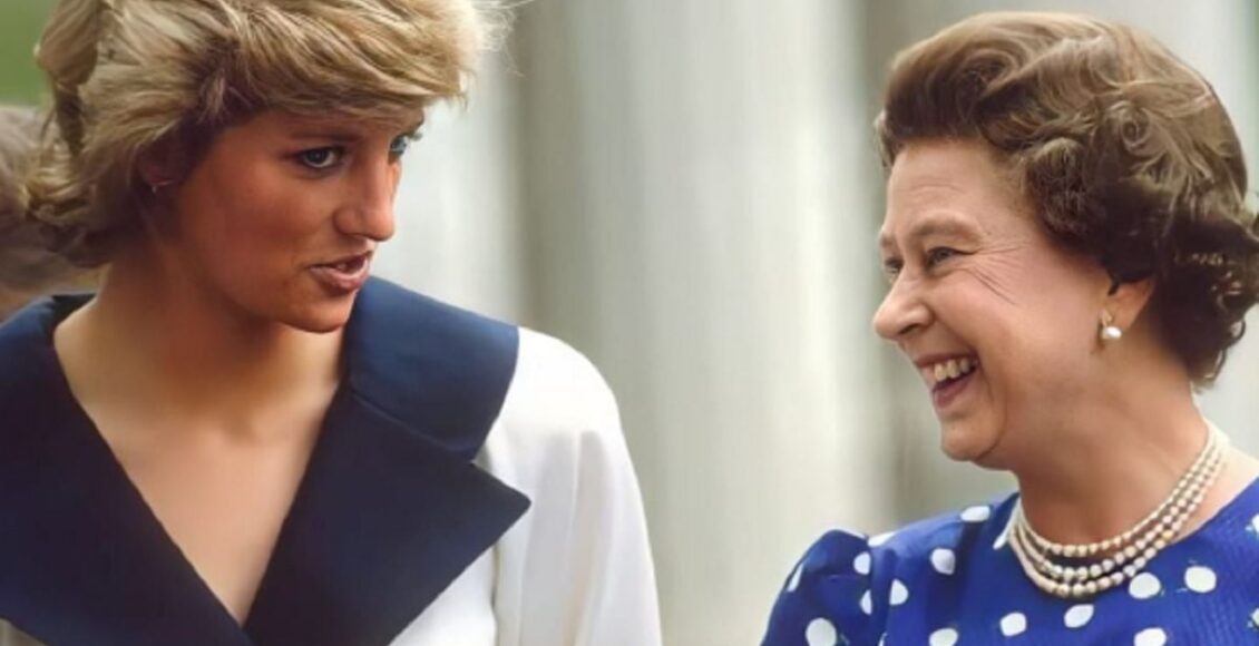 Diana e rainha elizabeth