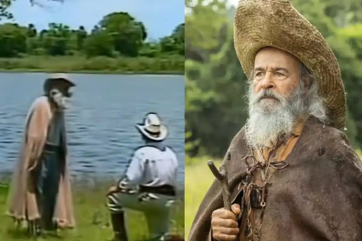 Véio morre na novela Pantanal velho do rio
