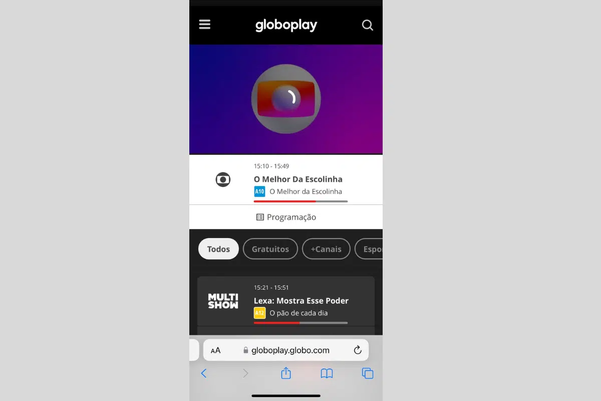 Hoje tem jogo na Globo