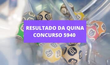 Resultado da Quina concurso 5940