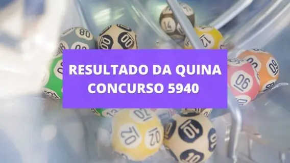 Resultado da Quina concurso 5940 de sexta-feira (02/09/22)