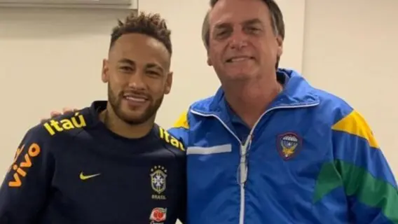 Neymar declara apoio a Bolsonaro em 2022 e web critica
