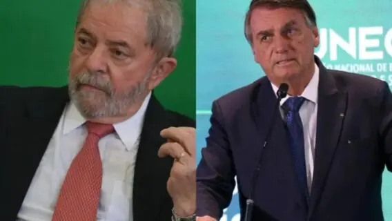 Última pesquisa Ipec para presidente: Lula tem 44% e Bolsonaro 31%