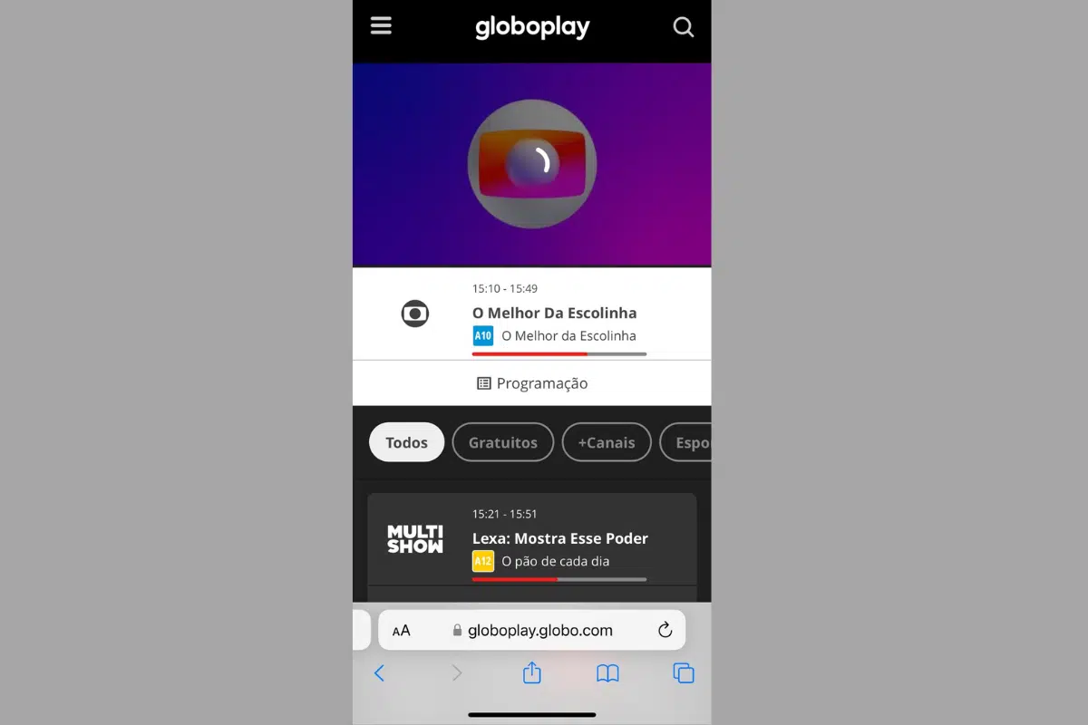 Quem joga hoje na Globo