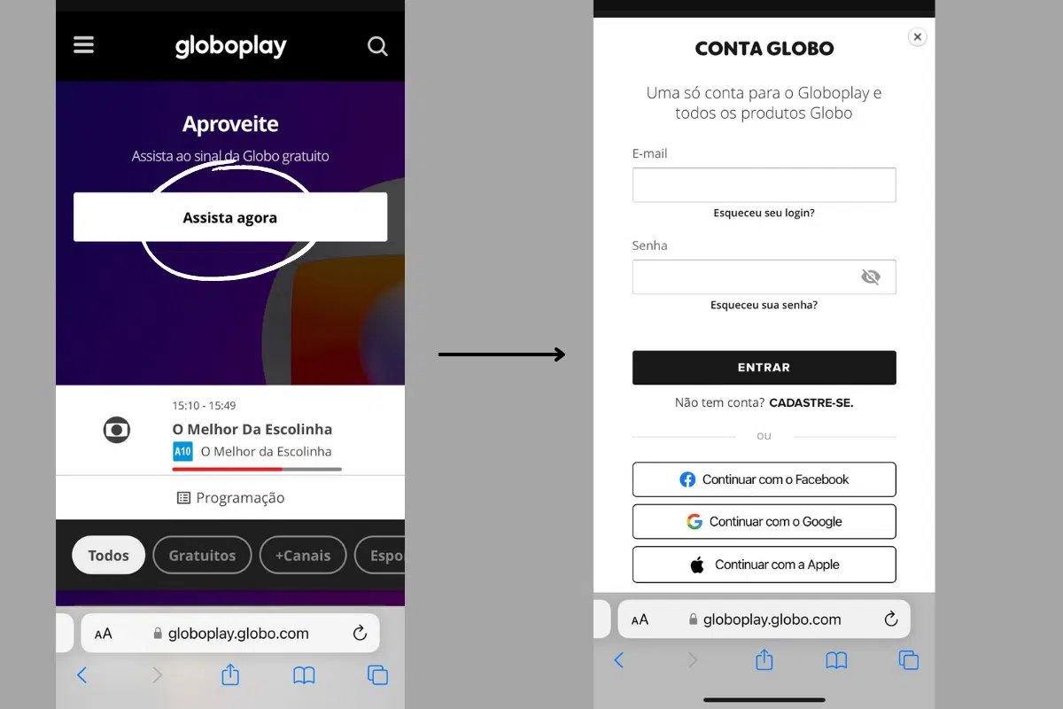 Quem joga hoje na Globo