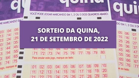 Resultado da Quina concurso 5955 de hoje, quarta – 21/09/2022