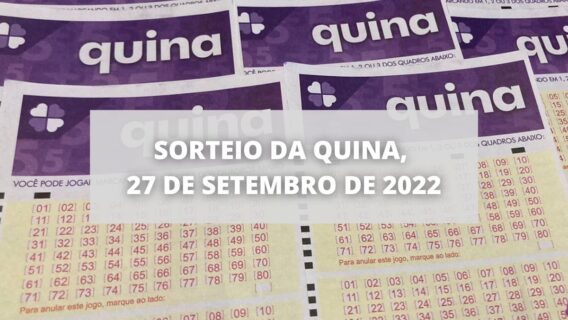 Resultado da Quina concurso 5960 de hoje, terça – 27/09/2022