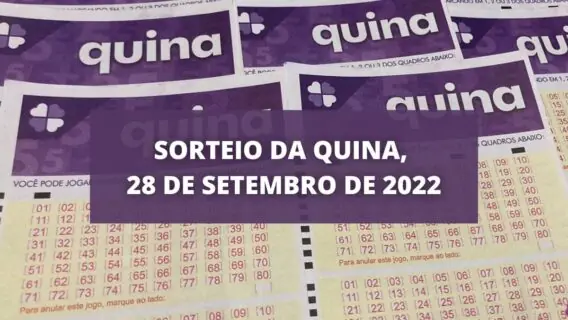 Resultado da Quina concurso 5961 de hoje, quarta – 28/09/2022