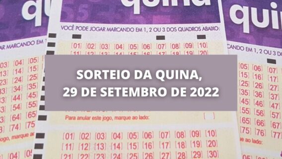 Resultado da Quina concurso 5962 de hoje, quinta – 29/09/2022