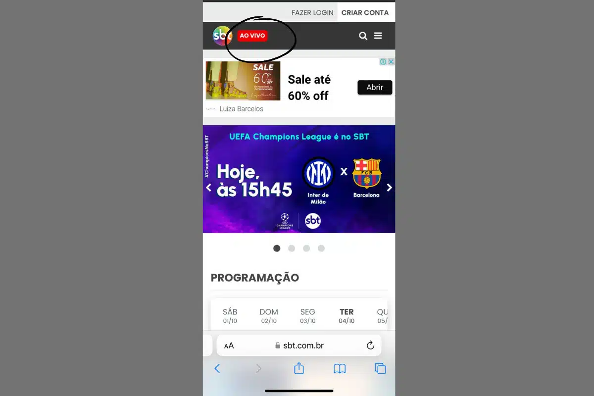 Qual jogo vai passar no SBT hoje