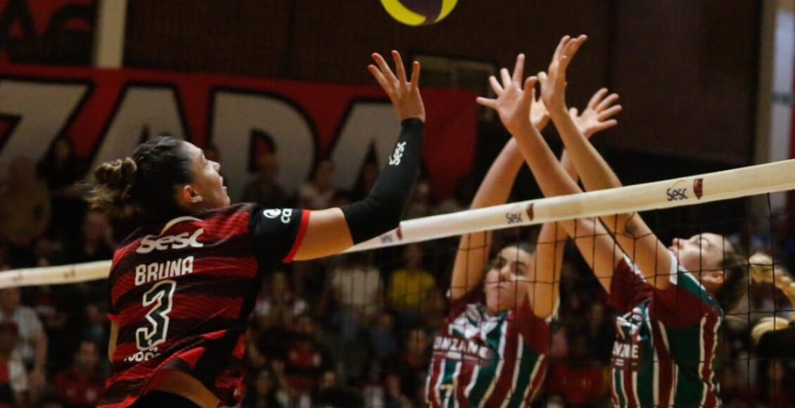 Flamengo x Fluminense vôlei feminino