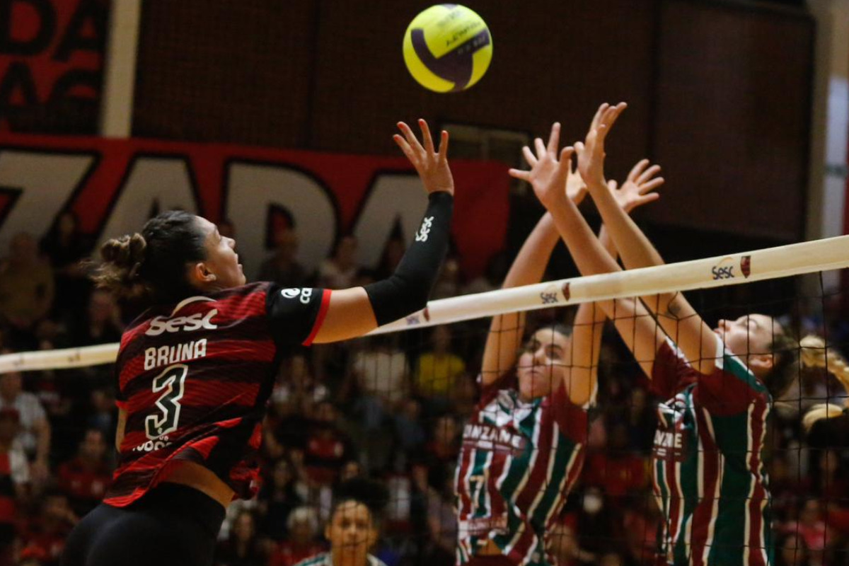 Flamengo x Fluminense vôlei feminino