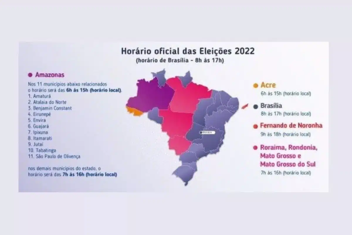 Horário das eleições 2022 em cada estado brasileiro horario das eleiçoes 2022