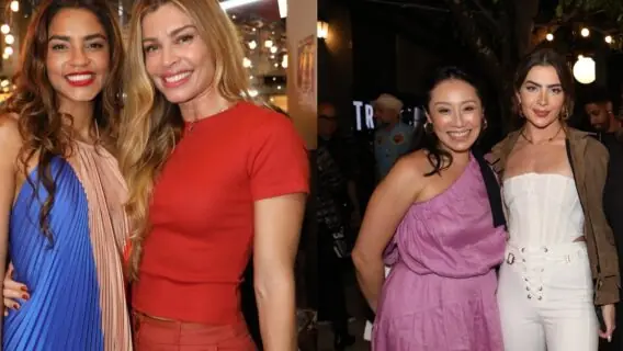 Atores da novela Travessia se reúnem para lançamento; veja fotos dos globais