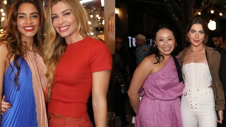 Atores da novela Travessia se reúnem para lançamento; veja fotos dos globais