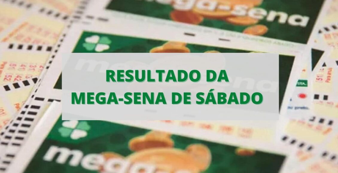 iMAGEM MOSTRA Resultado da Mega-Sena de sábado