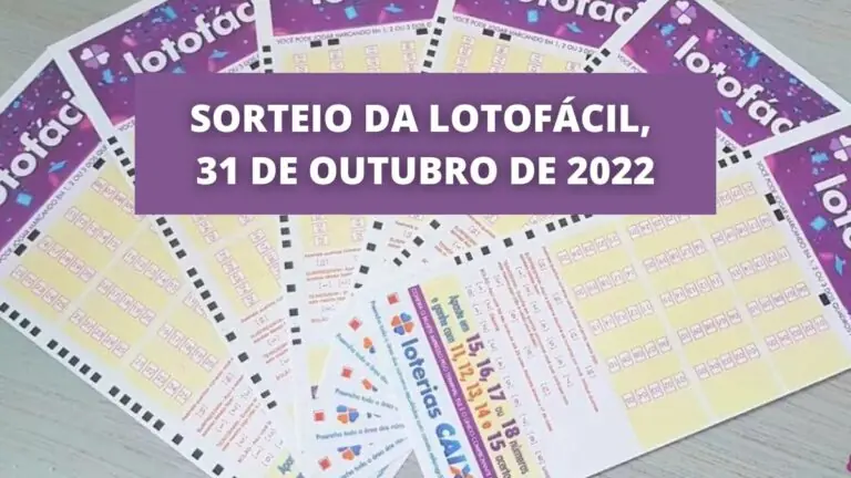 Resultado Lotofácil 2652 de hoje, segunda-feira (31/10/22)