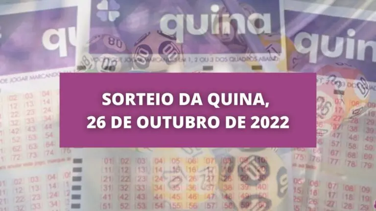 Resultado da Quina concurso 5984 de hoje, quarta (26/10/2022)