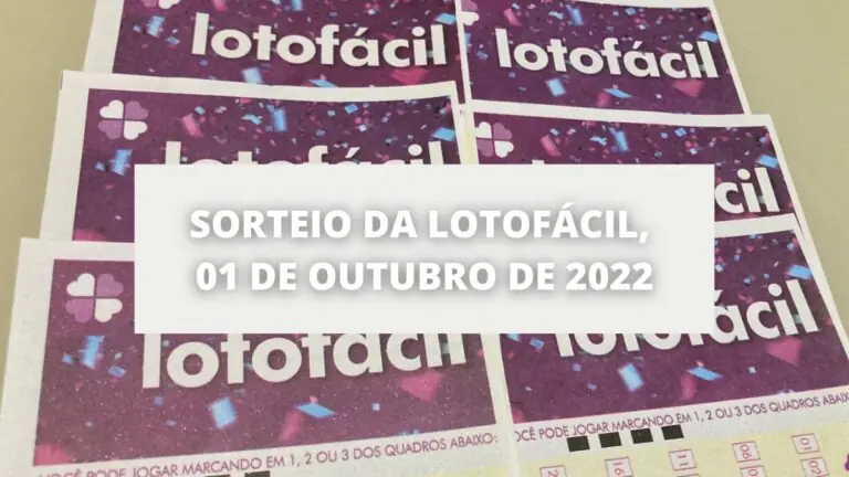 Resultado Lotofácil 2628 de hoje, sábado (01/10/22)