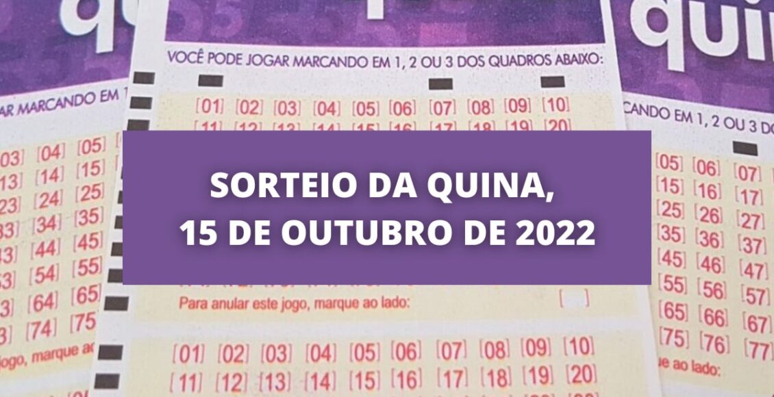 Quina 5975: resultado do sorteio de sábado (15/10/2022)