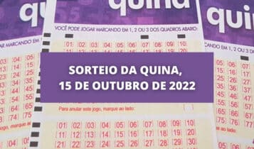 Quina 5975: resultado do sorteio de sábado (15/10/2022)