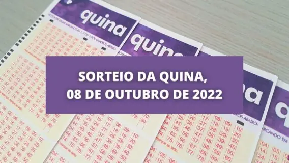 Resultado da Quina concurso 5970 de hoje, sábado (08/10/2022)