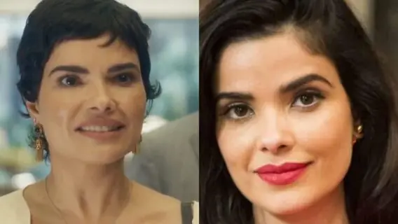 Antes e depois Vanessa Giácomo, a Leonor de Travessia