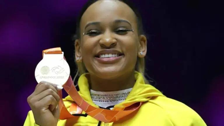 VÍDEO: veja a apresentação da Rebeca Andrade no Mundial 2022 que ganhou ouro