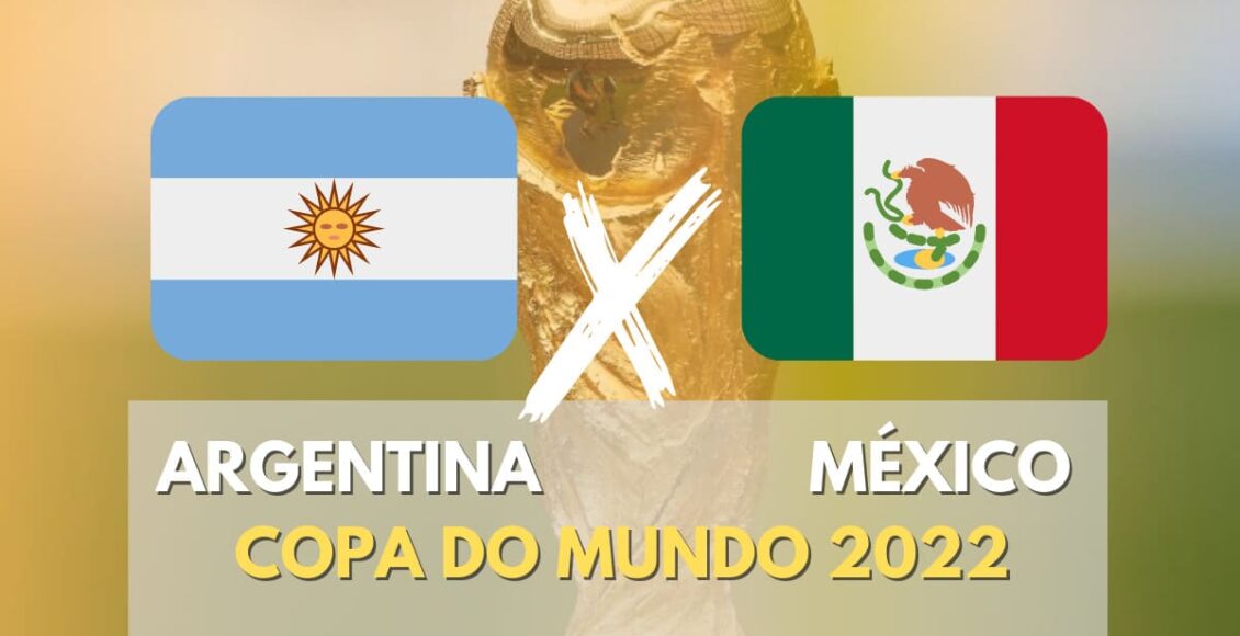 Imagem mostra a jogo da Argentina x México copa do mundo
