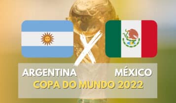 Imagem mostra a jogo da Argentina x México copa do mundo