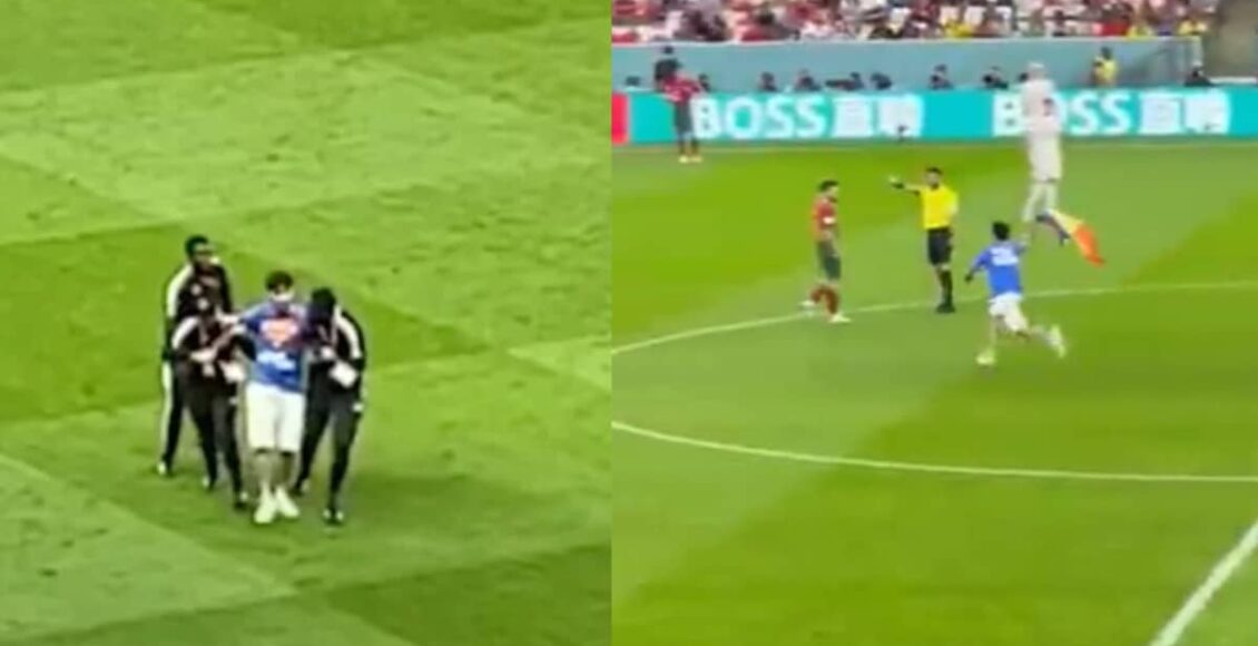 homem que invadiu o campo