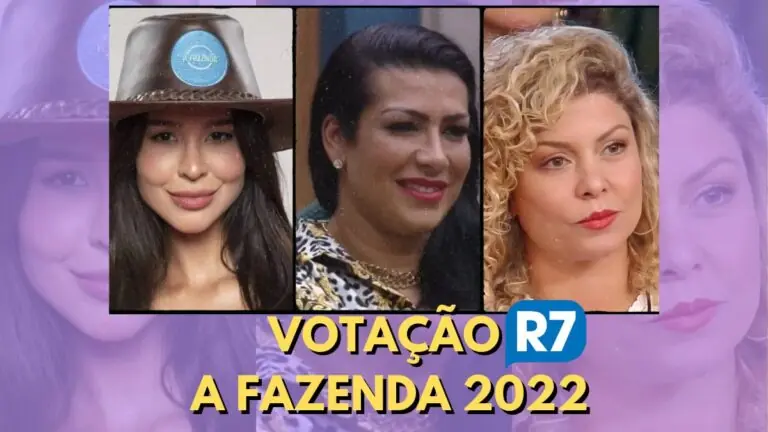 R7 votação da Fazenda 2022 + enquete quem sai hoje (24/11)