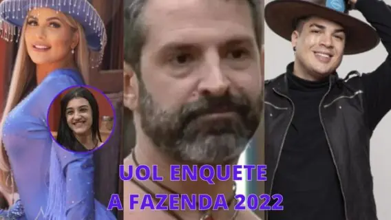 UOL enquete A Fazenda: veja a rejeição de quem sai na 7ª roça hoje