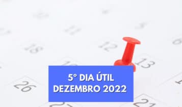 Imagem de calendário do Quinto dia útil de dezembro