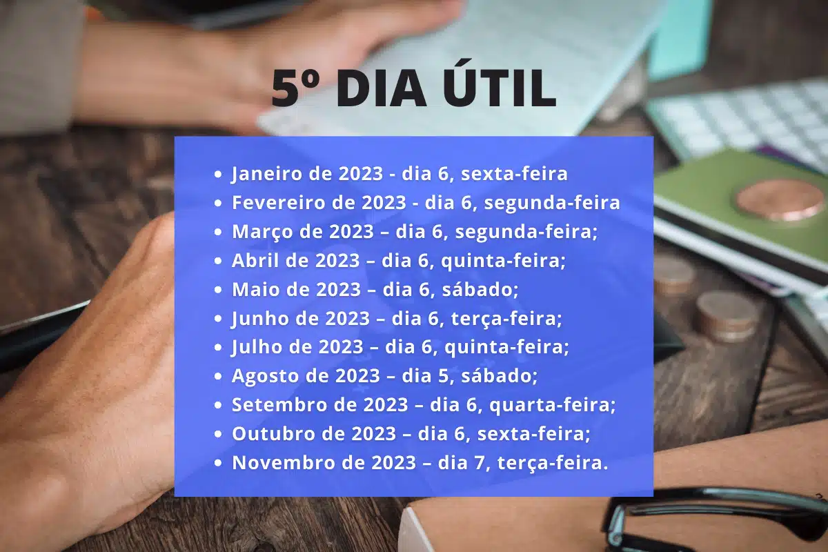 5º DIA UTIL 5º DIA UTIL