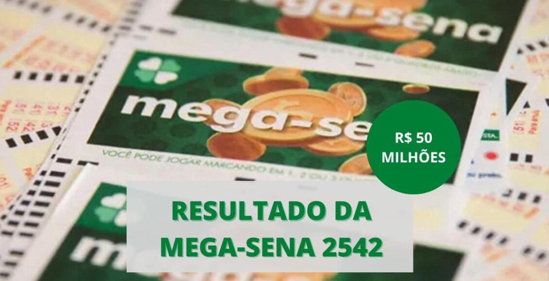Resultado da Mega-Sena 2542