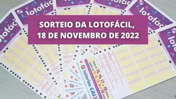 Resultado Lotofácil 2666 de hoje, sexta-feira (18/11/22)