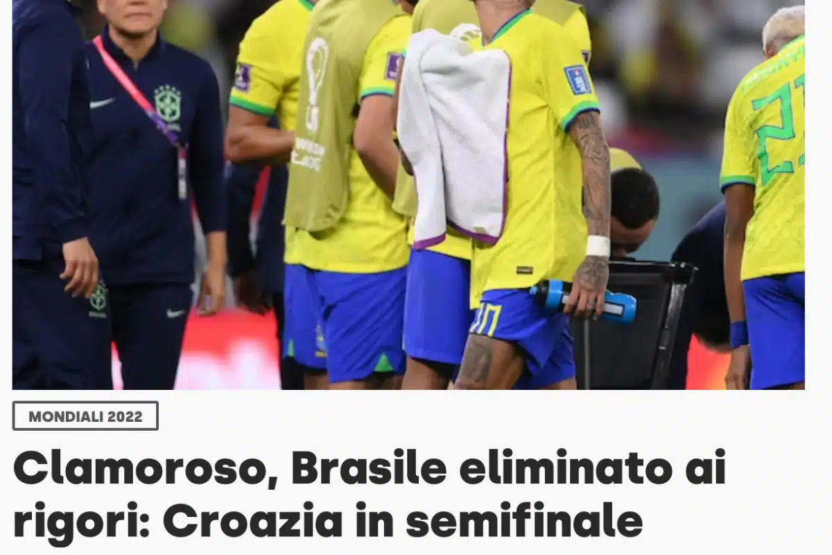 Corriere dello Sport sobre o brasil