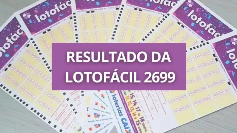 Resultado da Lotofácil 2699: sorteio da Lotofácil de hoje (27/12)