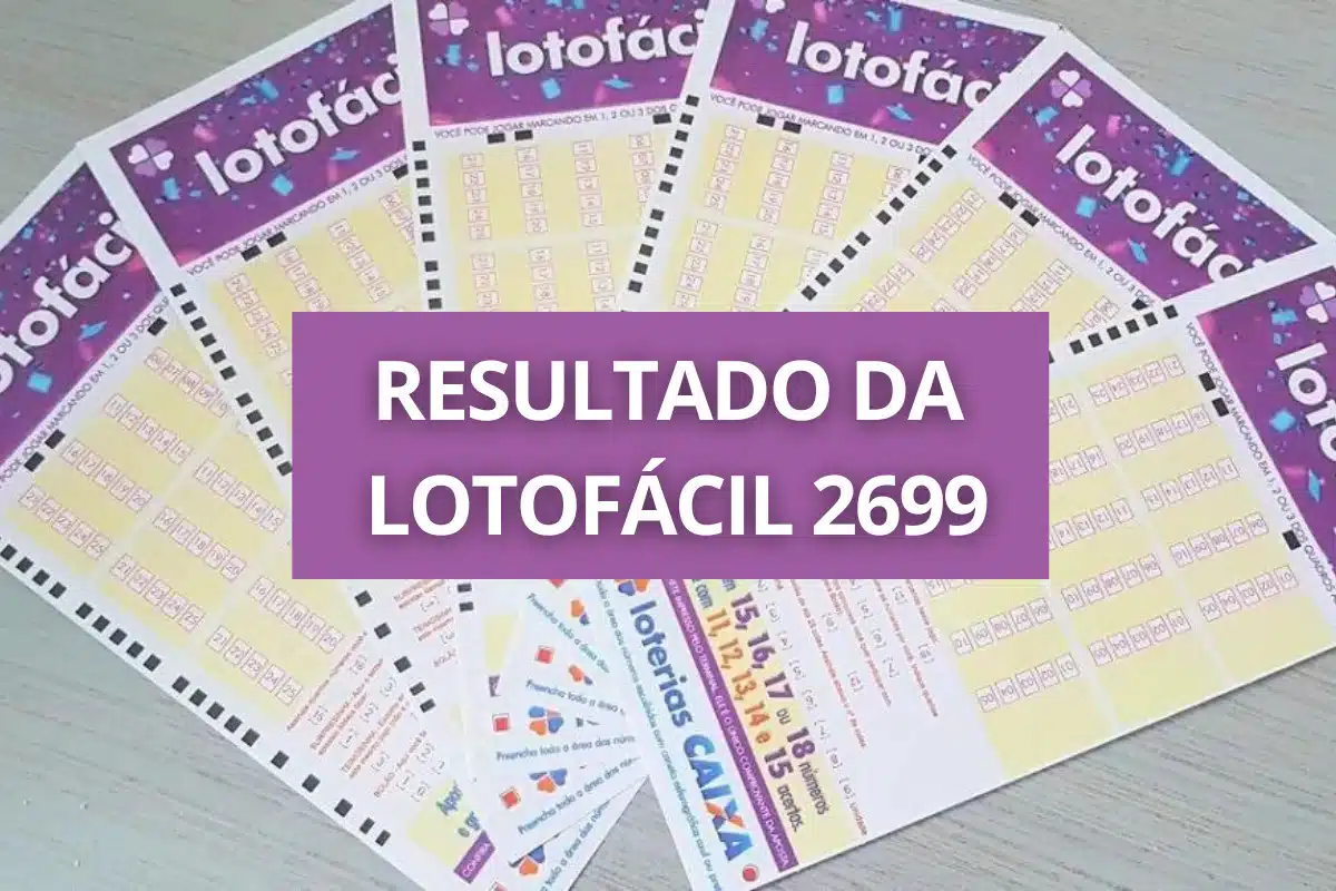 Confira o resultado da Lotofácil concurso 2699