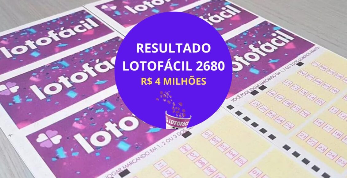 Resultado Lotofácil 2680