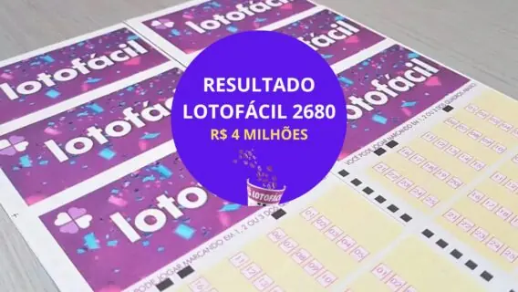 Resultado da Lotofácil 2680: sorteio da Lotofácil de hoje, dia 05/12