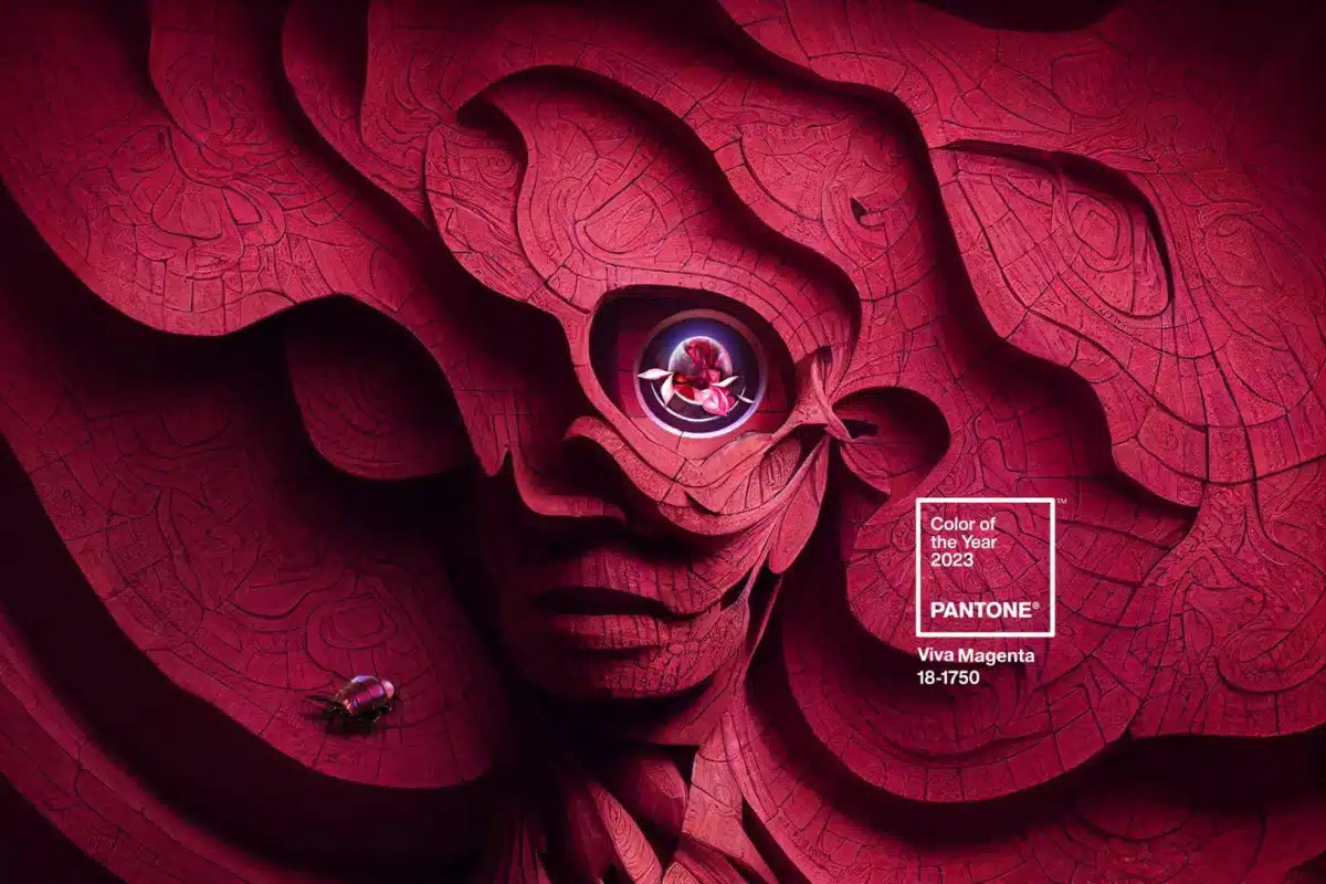 A cor do ano de 2023 da Pantone é Viva Magenta