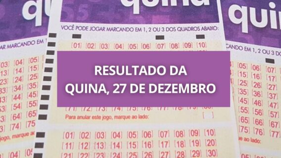 Resultado Quina 6035 de hoje (27/12/22); prêmio de R$ 5,1 milhões