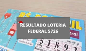 Resultado da loteria Federal 5726