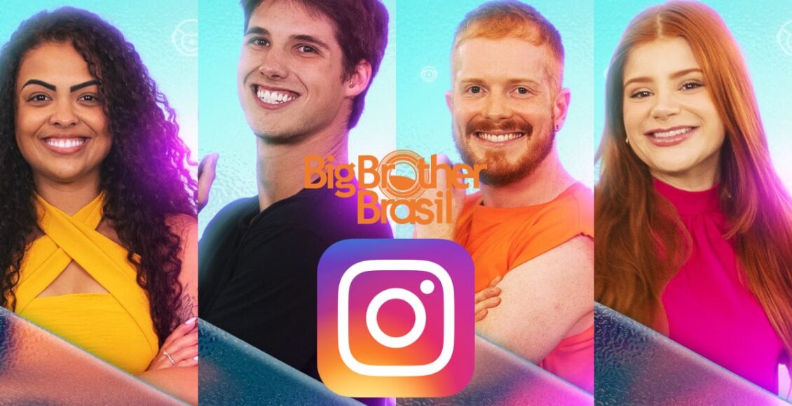 Instagram dos participantes da Casa de Vidro