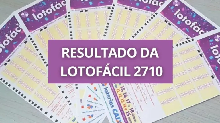 Resultado Lotofácil 2710 com sorteio ao vivo na terça, dia 10/01/23